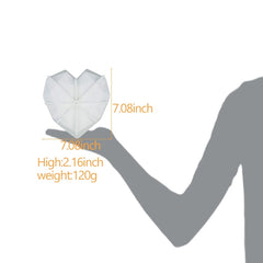 3D ORIGAMI/DIAMOND LOVE HEART CHOCOLATE MOUSSE MOULD 1PC