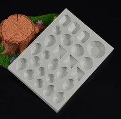 ASSORTED GEMS AND JEWELS MOULD 25 PCS