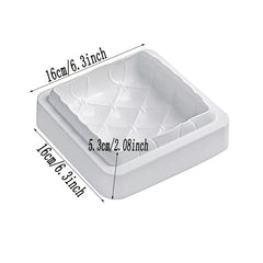 3D QUILTED SQUARE CHOCOLATE MOUSSE MOULD