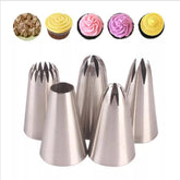 5 PC STAINLESS STEEL MEDIUM NOZZLE SET