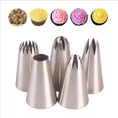 5 PC STAINLESS STEEL MEDIUM NOZZLE SET