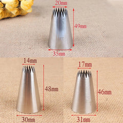 LARGE STAINLESS STEEL FT 3 PCS NOZZLE SET