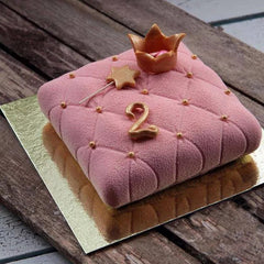 3D QUILTED SQUARE CHOCOLATE MOUSSE MOULD