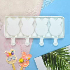EASTER BUNNY CAKESICLES/ICE POP/LOLLIPOP MOULD 4 PCS