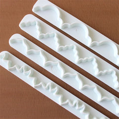FONDANT RIBBON/BORDER CUTTER SET 4PCS