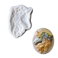 MEDIUM UNICORN SILICONE HEAD MOULD