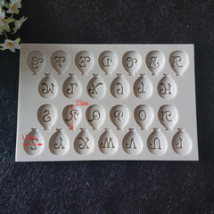 BALLOON WITH ALPHABET MOULD