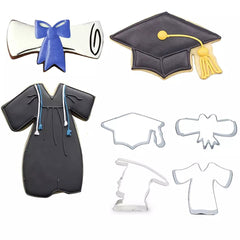 GRADUATION COOKIE CUTTERS SET