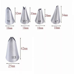 ASSORTED LEAVES NOZZLE SET 5PCS