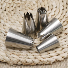 5 PC STAINLESS STEEL EXTRA LARGE NOZZLE SET