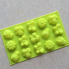 LARGE BUTTERFLIES, LADYBUGS & BEES CHOCOLATE MOULD