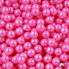 HOT PINK SUGAR PEARLS 15 GMS