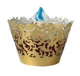LASER CUT WIDE FILIGREE CUPCAKE CAGES/WRAPPERS - {12 Pcs}