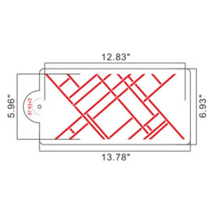 GEOMETRIC LINES STENCIL