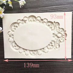 OVAL BEDAZZLED FRAME MOULD (LARGE)