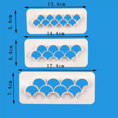 SCALLOP GEOMETRIC CUTTER SET 3PC