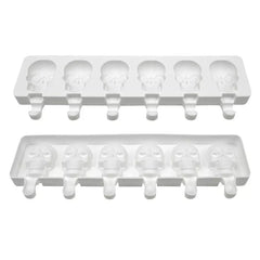 MINI SKULLS CAKESICLES/ICE POP/LOLLIPOP MOULD 6 PCS