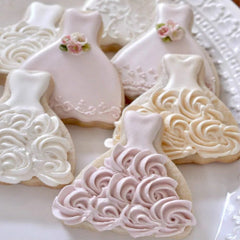 WEDDING DRESSES COOKIE CUTTER SET 5PCS
