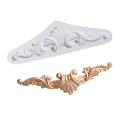 PALM CENTER WITH SCROLL BORDER MOULD