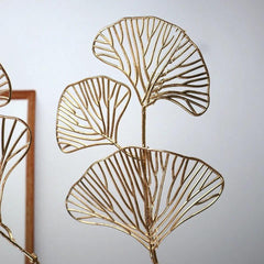 ARTIFICIAL GOLD TROPICAL LEAF TOPPER 3PCs