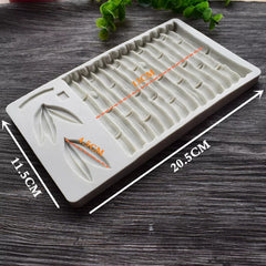 MOANA /BAMBOO FENCE WITH LEAVESTHEMED BORDER MOULD