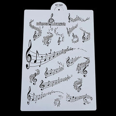 ASSORTED SIZES MUSICAL NOTATION STENCIL