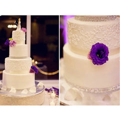 SILVER RHINESTONE CHAIN RIBBON