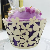 LASER CUT BLOSSOMS CUPCAKE CAGES/WRAPPERS - {12 Pcs}