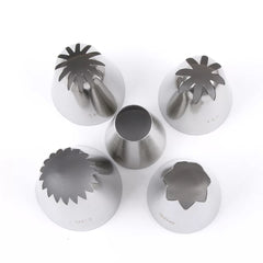 5 PC STAINLESS STEEL EXTRA LARGE NOZZLE SET