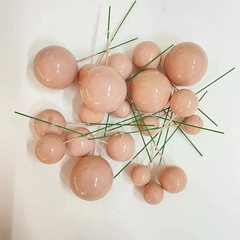 SHINY FAUX STYROFOAM BALLS CAKE TOPPERS