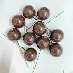 SHINY FAUX STYROFOAM BALLS CAKE TOPPERS