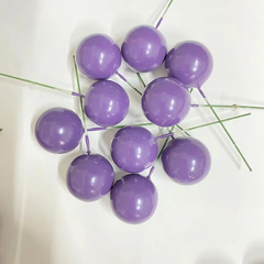 SHINY FAUX STYROFOAM BALLS CAKE TOPPERS