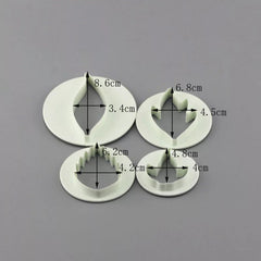 ASSORTED LEAVES CUTTER SET 4PCS
