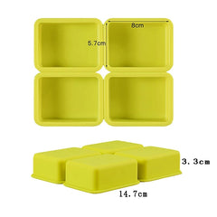 4 CAVITY RECTANGULAR SOAP MOULD