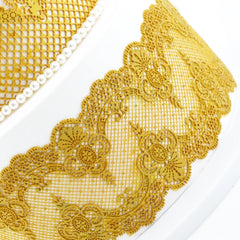 SCALLOP DAMASK CAKE LACE MAT