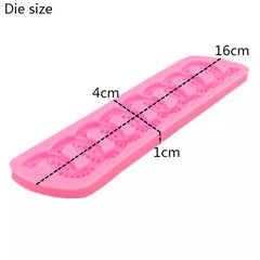 ROUND RHINESTONE BEDAZZLED BORDER MOULD