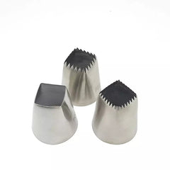 3 PC SQUARE STAINLESS STEEL LARGE NOZZLE SET