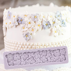 MINI FILLER FLOWERS BAS RELIEF BORDER MOULD