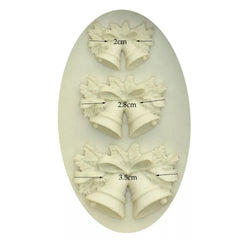 MINI CHRISTMAS BELLS MOULD 3 PCS