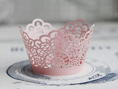 LASER CUT LACE CUPCAKE CAGES/WRAPPERS  - {12 Pcs}