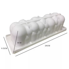 3D RECTANGULAR CLOUD CHOCOLATE MOUSSE MOULD