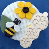 SMOOTH EDGES STITCHED PETALS FLOWER HEAD MOULD 3 SIZES