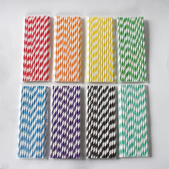 STRIPES LOLLIPOP/CAKE POP STICKS/STRAWS 24 PCS