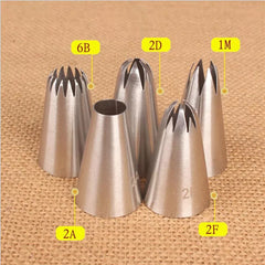 5 PC STAINLESS STEEL MEDIUM NOZZLE SET