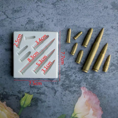 GUN AND BULLETS MOULDS 1 PC