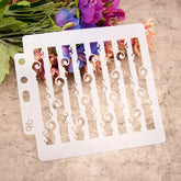 CURLING WAVES MINI COOKIE STENCIL 13 BY 13 CM