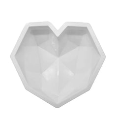3D ORIGAMI/DIAMOND LOVE HEART CHOCOLATE MOUSSE MOULD 1PC
