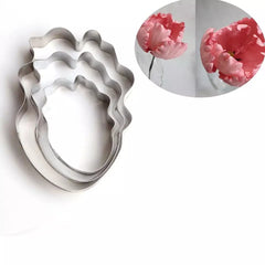 STAINLESS STEEL PARROT TULIP PETAL CUTTER SET 4 PCS A357