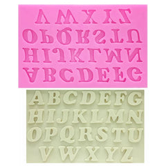 MINI SIMPLE FONT ALPHABETS MOULD SET