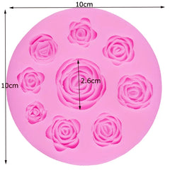 BLOOMED ROSES FLOWERS MOULD